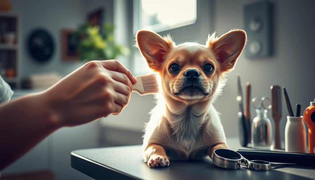 dog facial grooming